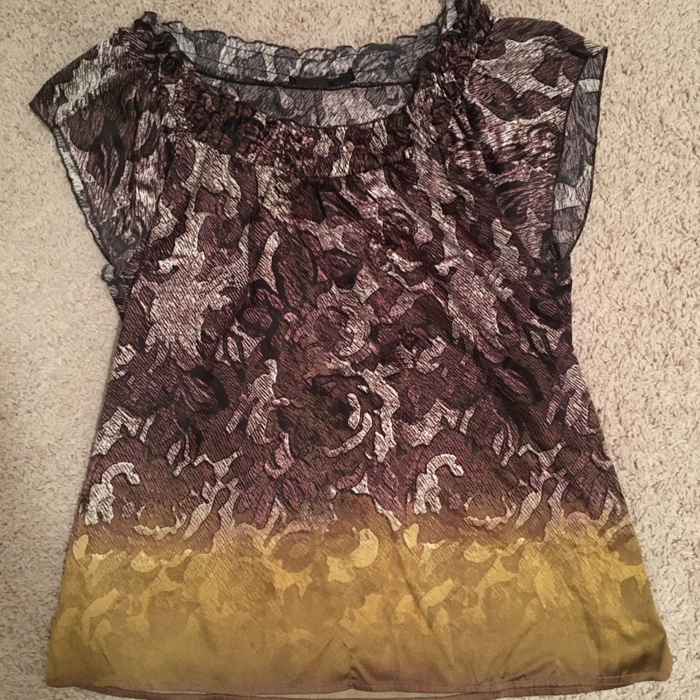 Cap-sleeve blouse from the Limited